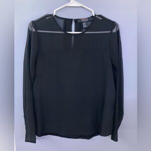 Forever 21 Contemporary Black Long Sleeved Top